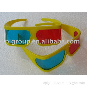 Anaglyph 3d glasses/3D plastic frame glasses/Red+Cyan 3d glasses